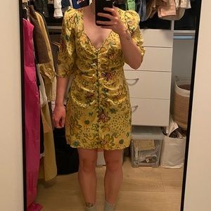 Le Fou Silk printed party dress